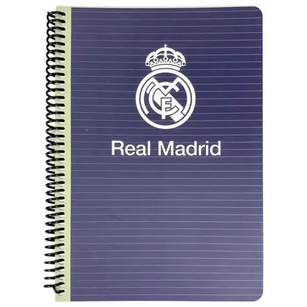 Real Madrid Blue B/5 Lined Spiral Notebook 70 Sheets product photo