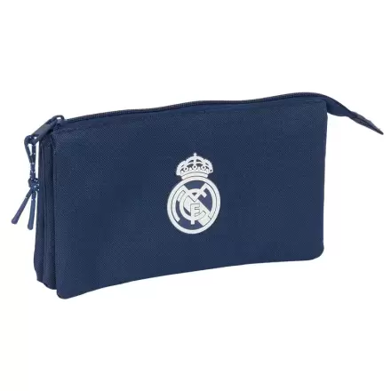 Real Madrid navy blue triple pencil case product photo