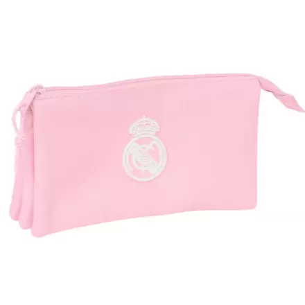 Real Madrid pink triple pencil case product photo