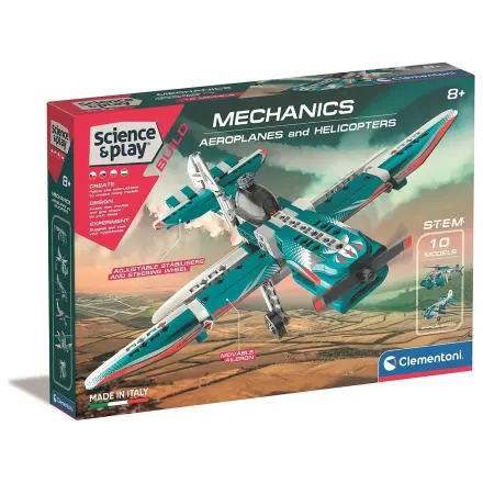 Airplanes and Helicopters Mechanics 10 in 1 Building Toy product photo