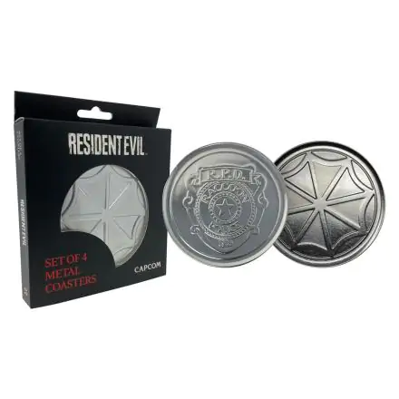 Resident Evil Coaster 4-Pack Police & Logo product photo