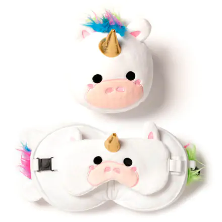 Relaxeazzz Unicorn travel pillow and eye mask termékfotója