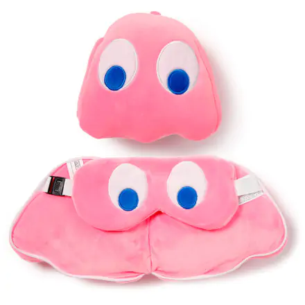 Relaxeazzz Pac-Man travel pillow and eye mask product photo