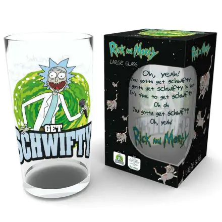 Rick & Morty Schwiffy pint glass product photo