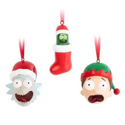 Rick and Morty Set 3 Christmas ornaments termékfotója