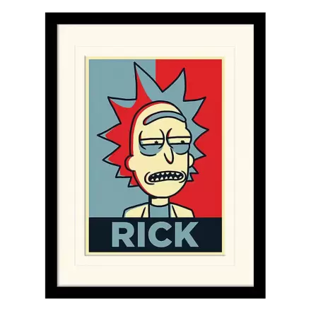 Rick and Morty Collector Print Framed Poster Rick Campaign (white background) termékfotója