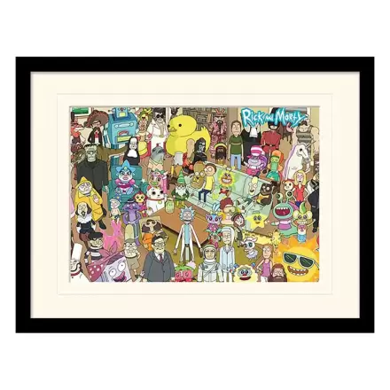 Rick and Morty Collector Print Framed Poster Total Rickall (white background) termékfotója