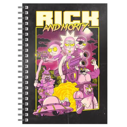 Rick & Morty Notebook Retro Poster product photo