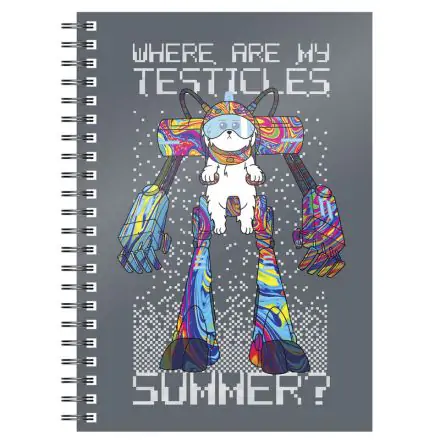 Rick & Morty Notebook Where Are My Testicles product photo
