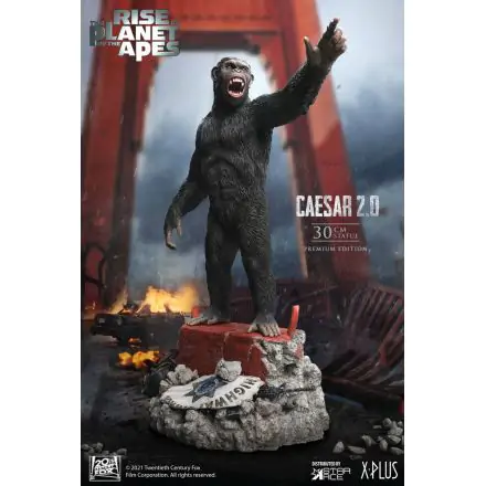 Rise of the Planet of the Apes Statue Caesar 2.0 Deluxe Version 30 cm product photo