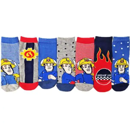 Fireman Sam Kids' Socks, 7-Pack, Size 23/26 product photo