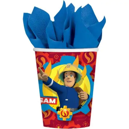 Fireman Sam Paper Cups 8 pcs 250 ml product photo