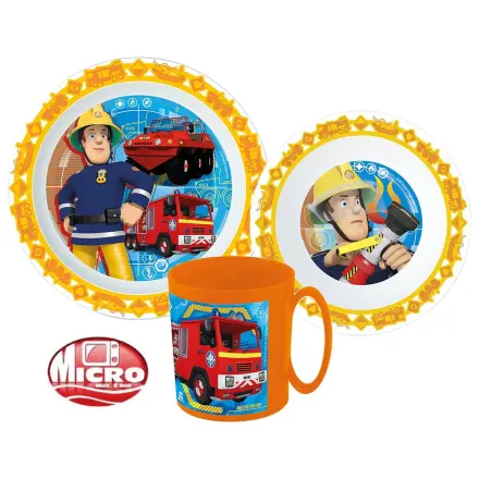 Fireman Sam Rescue Mission Dinnerware Set, Micro Plastic Set with Mug product photo