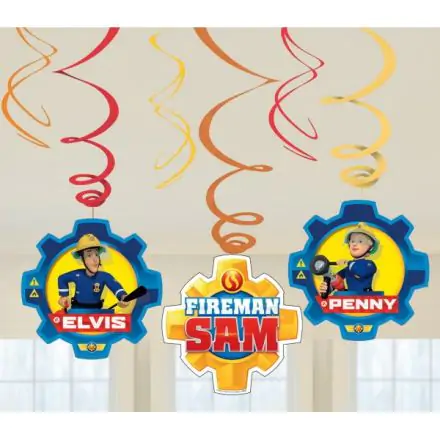 Fireman Sam Ribbon Decoration Set of 6 product photo