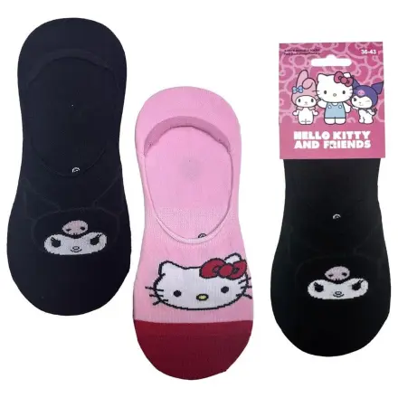Sanrio Socks 2-Pack Hello Kitty Pinkies 36-43 product photo