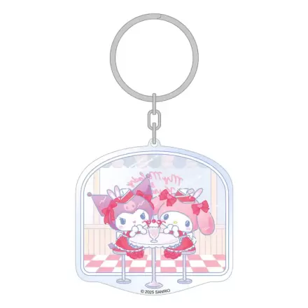 Sanrio Acrylic Keychain Hello Kitty & Friends American Diner 6 cm      product photo