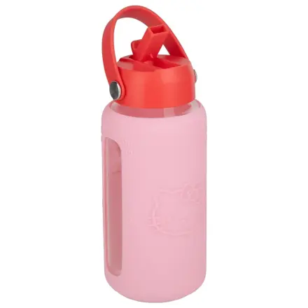 Sanrio Glass Water Bottle Hello Kitty with Sleeve product photo