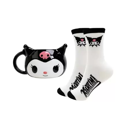 Sanrio 3D Mug & Socks Set Kuromi product photo