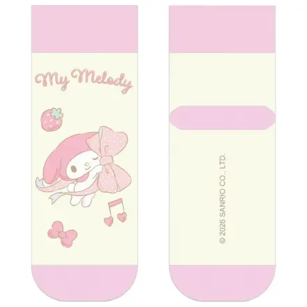 Sanrio Socks My Melody Big Ribbon Short 36-40 product photo