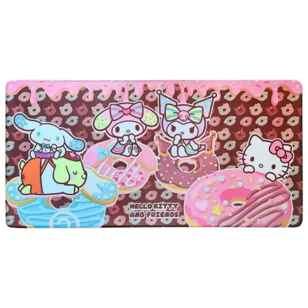 Sanrio Pink Black Party Series XXL Mousepad Hello Kitty & Friends Donuts product photo
