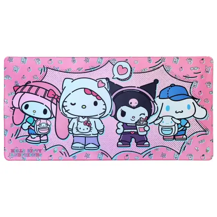 Sanrio Pink Black Party Series XXL Mousepad Hello Kitty & Friends Pop product photo
