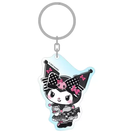 Sanrio Pink Black Party Series Acrylic Keychain Kuromi 7 cm      product photo