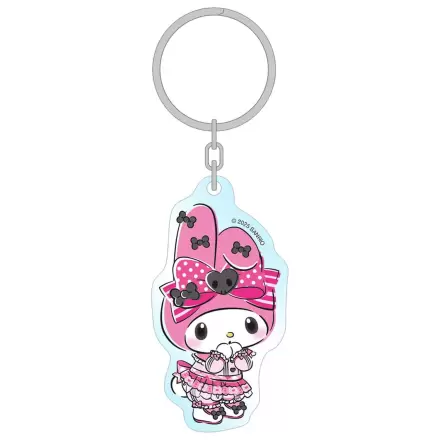 Sanrio Pink Black Party Series Acrylic Keychain My Melody 7 cm      product photo