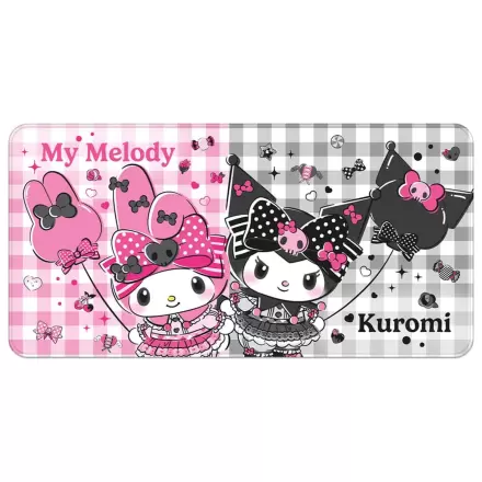 Sanrio Pink Black Party Series XXL Mousepad My Melody & Kuromi product photo