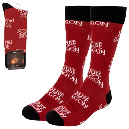 House of the Dragon Red Adult Long-Stemmed Socks 35/41 product photo