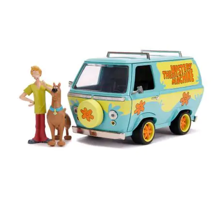 Scooby Doo Hollywood Rides Diecast Model 1/24 Mystery Van with Figures product photo