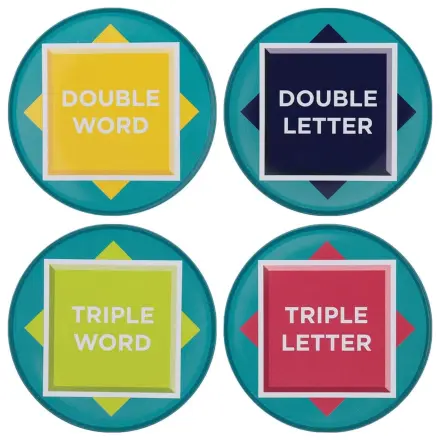 Scrabble Coaster 4-Pack Printed Metal product photo