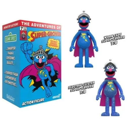 Sesame Street ReAction Action Figure Super Grover (W/Chase) product photo