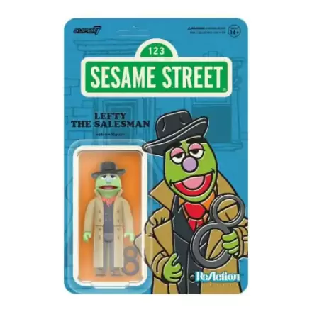 Sesame Street ReAction Action Figure Wave 02 Lefty the Salesman 10 cm termékfotója