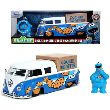 Sesame Street VW 1962 van + Coockie Monster figure set product photo