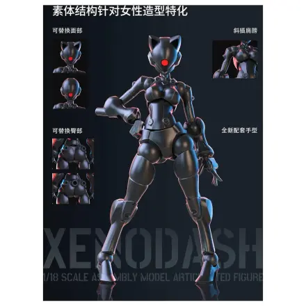 Sheik Mainland Xenodash (Black) Model Kit 1/18 product photo