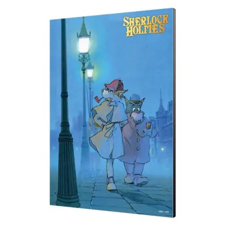 Sherlock Holmes Wooden Wall Art Sherlock vs Moriarty 35 x 50 cm product photo