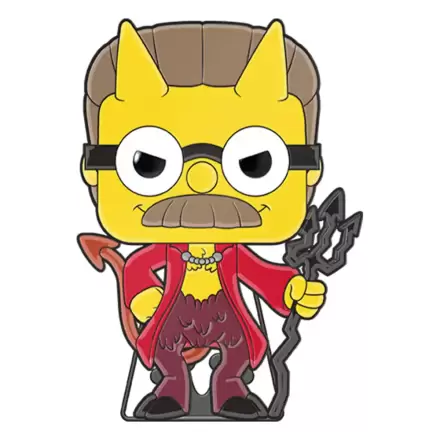 Simpsons Horror Loungefly POP! Enamel Pin Devil Flanders 10 cm termékfotója