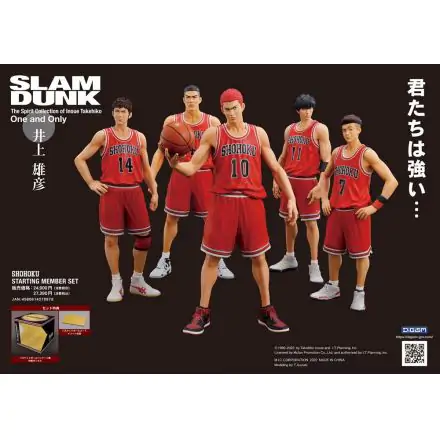 Slam Dunk Scale PVC Statues 5-Pack Shohoku Starting Member Set 15 - 17 cm product photo