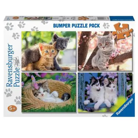 Small Cats puzzle 4x100pcs termékfotója