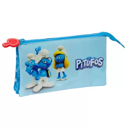 Smurfs triple pencil case product photo