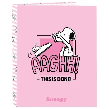 Snoopy A4 cardboard 4 rings binder product photo