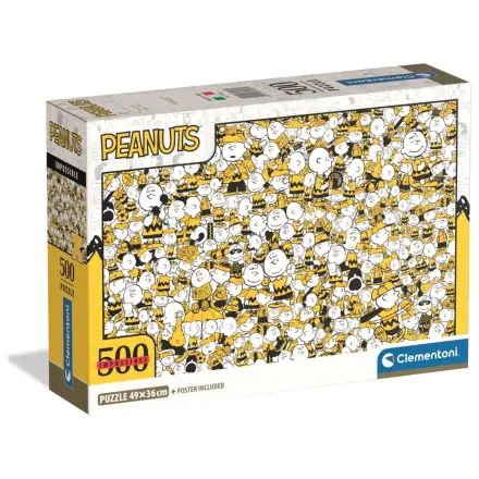 Snoopy Crowd Chaos 500 Piece Compact Jigsaw Puzzle product photo