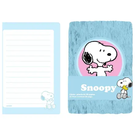 Snoopy Peanuts A5 plush notebook product photo