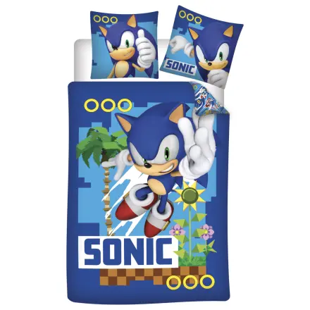 Sonic Coin Chase Duvet Cover product photo
