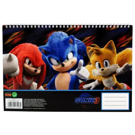 Sonic Hype Man A/4 Spiral Sketchbook, 30 sheets product photo