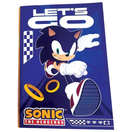 Sonic Let's Go B/5 Lined Notebook, 40 pages product photo