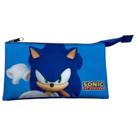 Sonic Modern 3 compartment pencil case 22 cm product photo