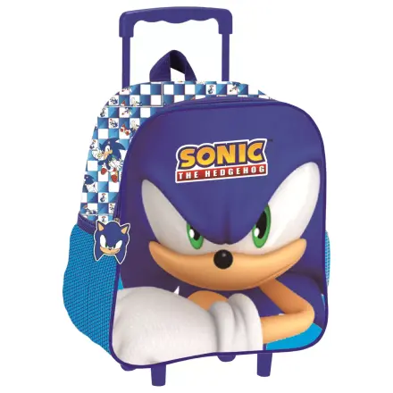 Sonic Modern Rolling Kindergarten 3D Backpack, Bag 32 cm product photo