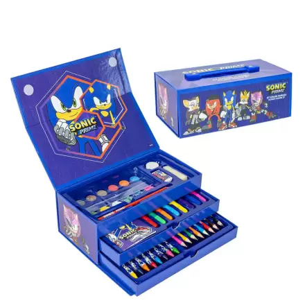 Sonic Prime colouring stationery case termékfotója