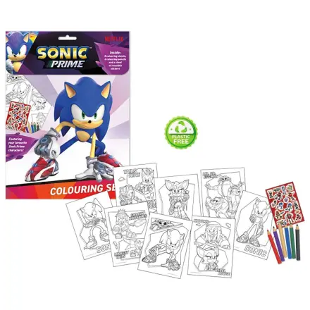Sonic Prime Coloring Book + Sticker Set product photo